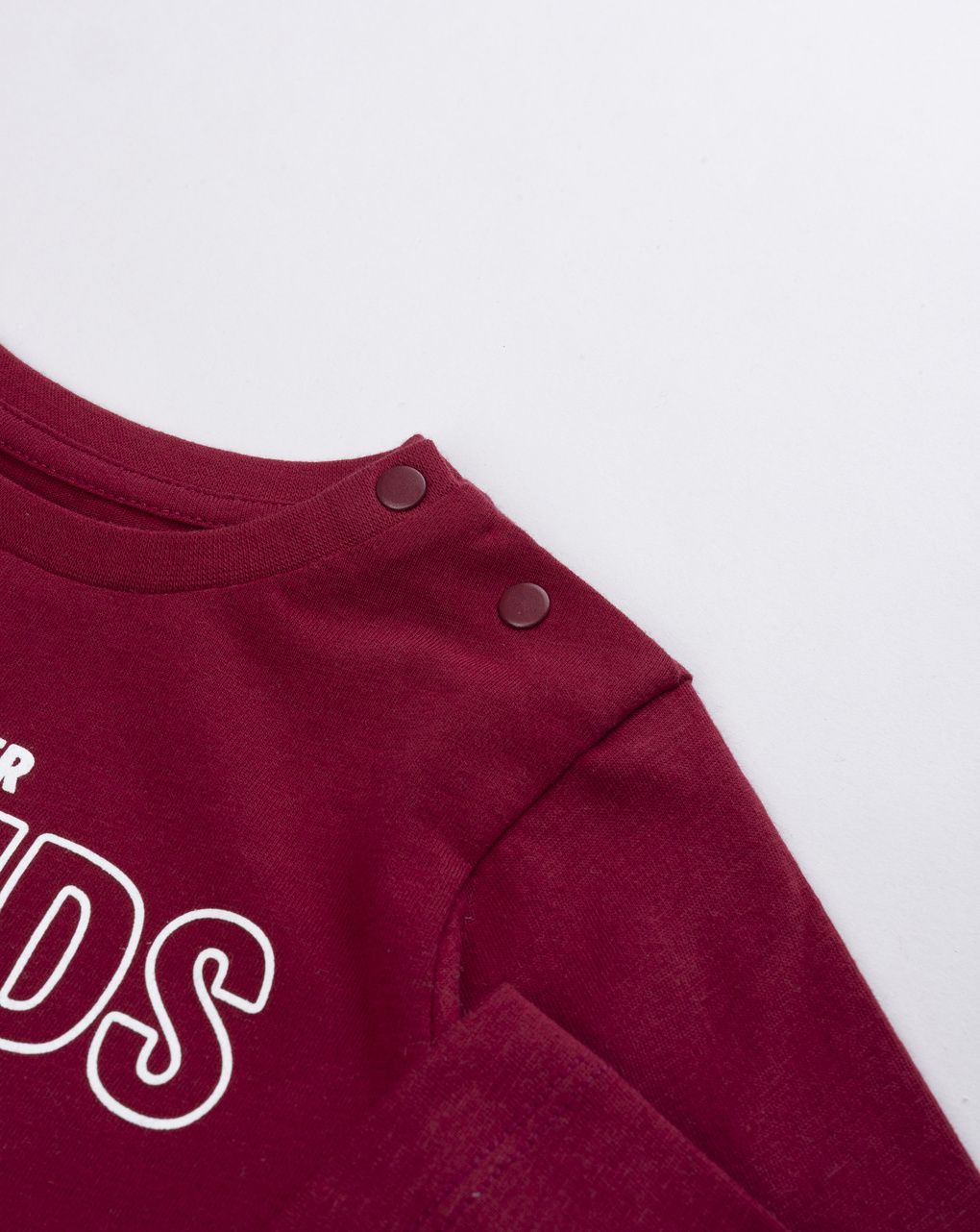 T-shirt a maniche lunghe bimbo bordeaux "friends"