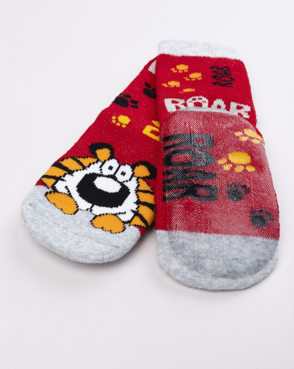 Calzini antiscivolo bimbo "roar" con tigre