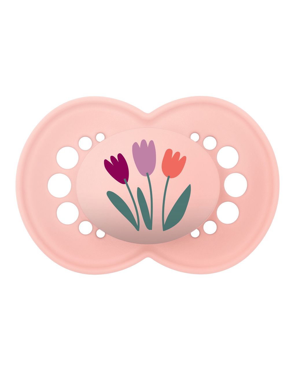 Mam original succhietto 16+ mesi (set da 2), ciuccio mam 16 36 mesi silicone con tettarella ortodontica, rosa/lilla