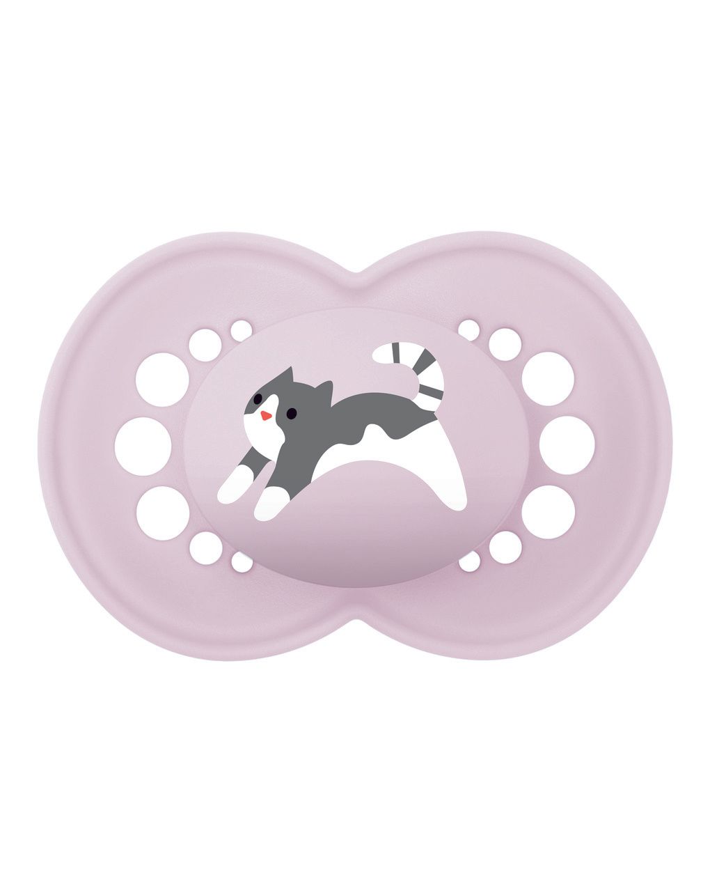 Mam original succhietto 16+ mesi (set da 2), ciuccio mam 16 36 mesi silicone con tettarella ortodontica, rosa/lilla