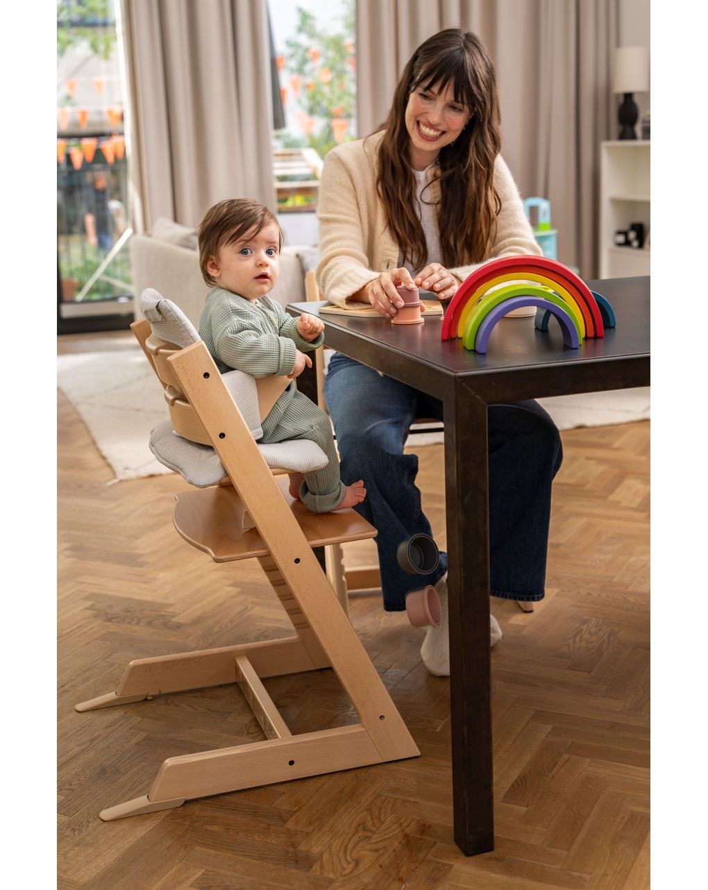 Sedia tripp trapp®  faggio - prodotto personalizzabile - naturale - stokke®