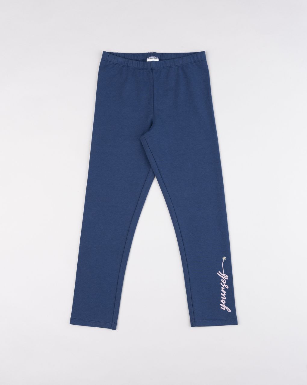 Legging bambina blu con stampa