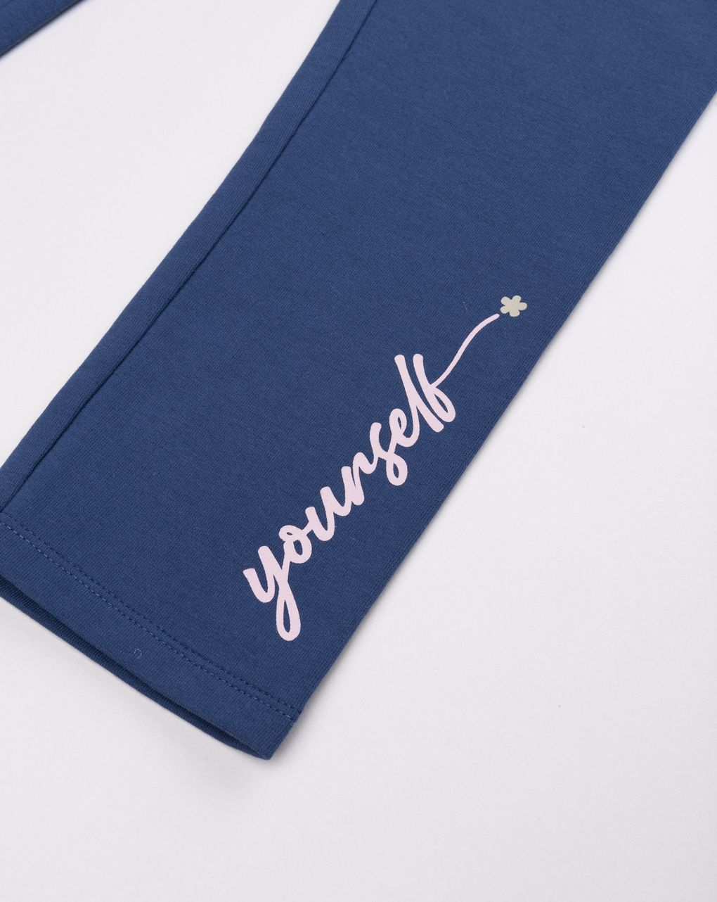 Legging bambina blu con stampa