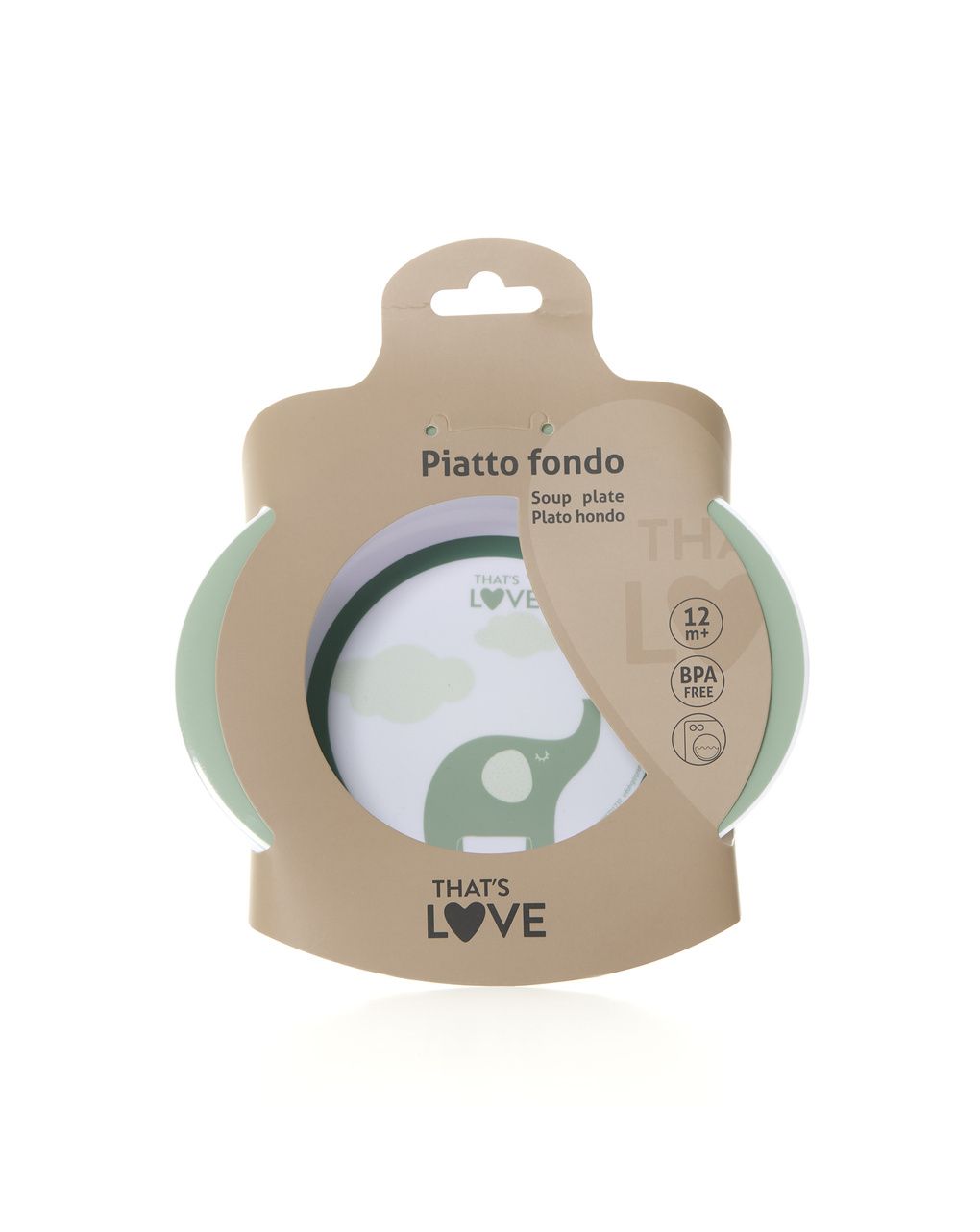Piatto fondo elephant - that's love