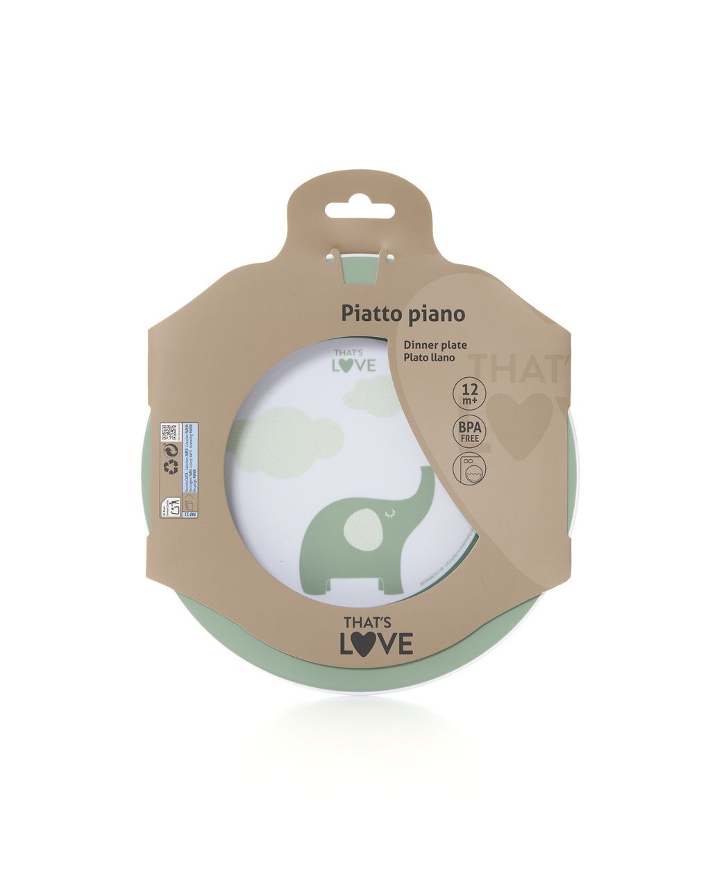 Piatto piano elephant boy - that's love