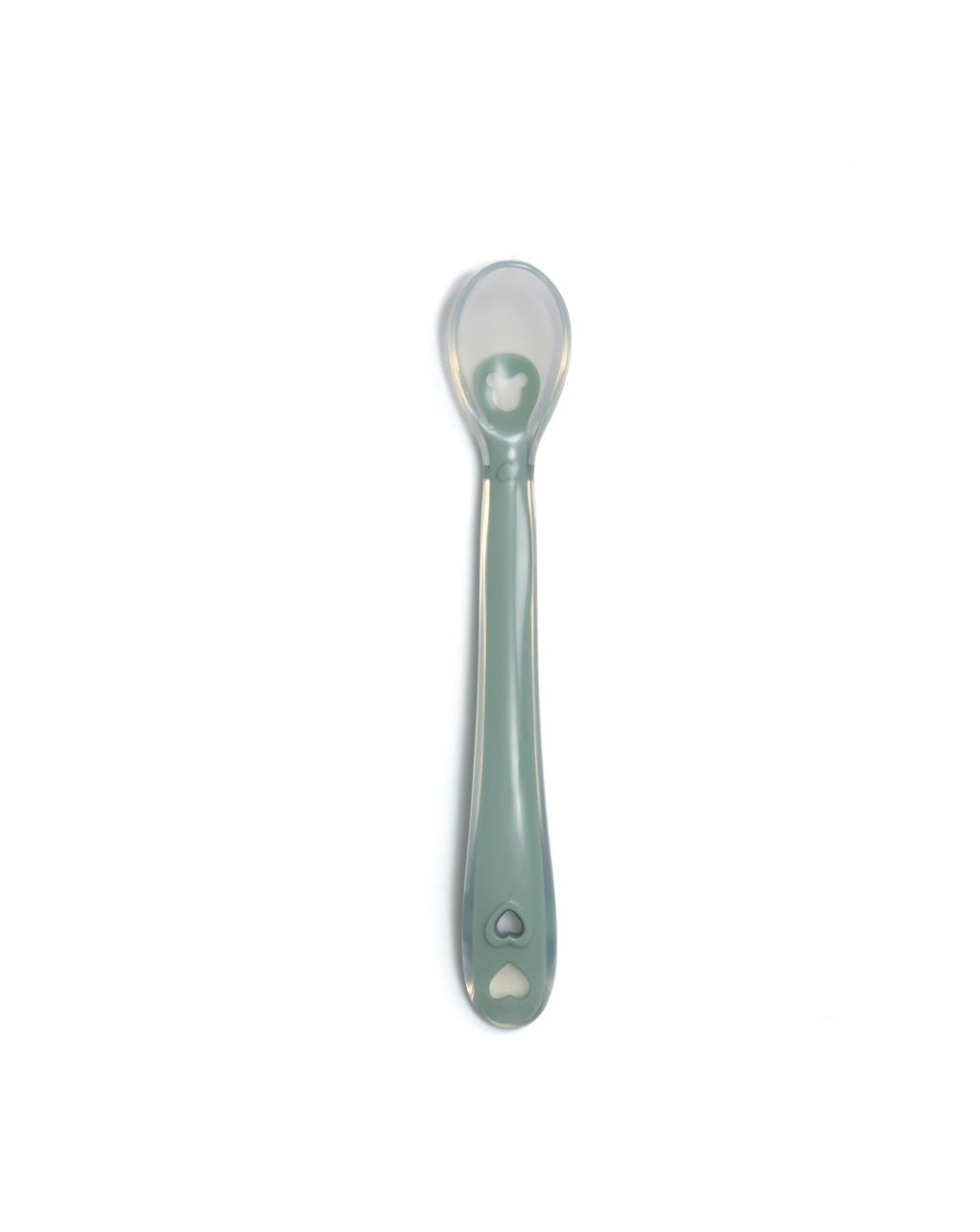 Cucchiaio 6m+ in silicone green - that's love