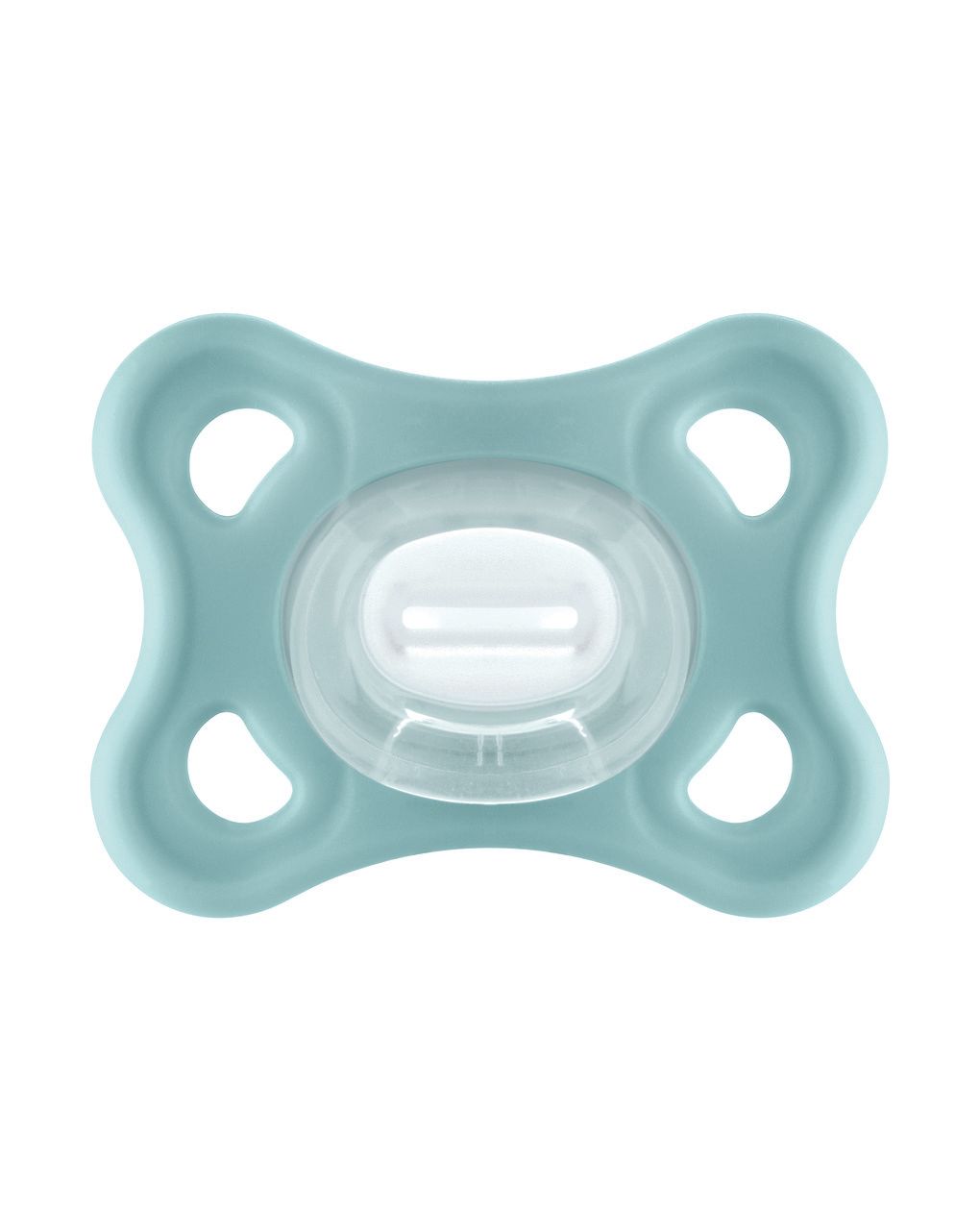 Mam comfort succhietto 3-12 mesi (set da 2), ciuccio mam 3-12 mesi in 100% silicone con design unico, neutro/verde