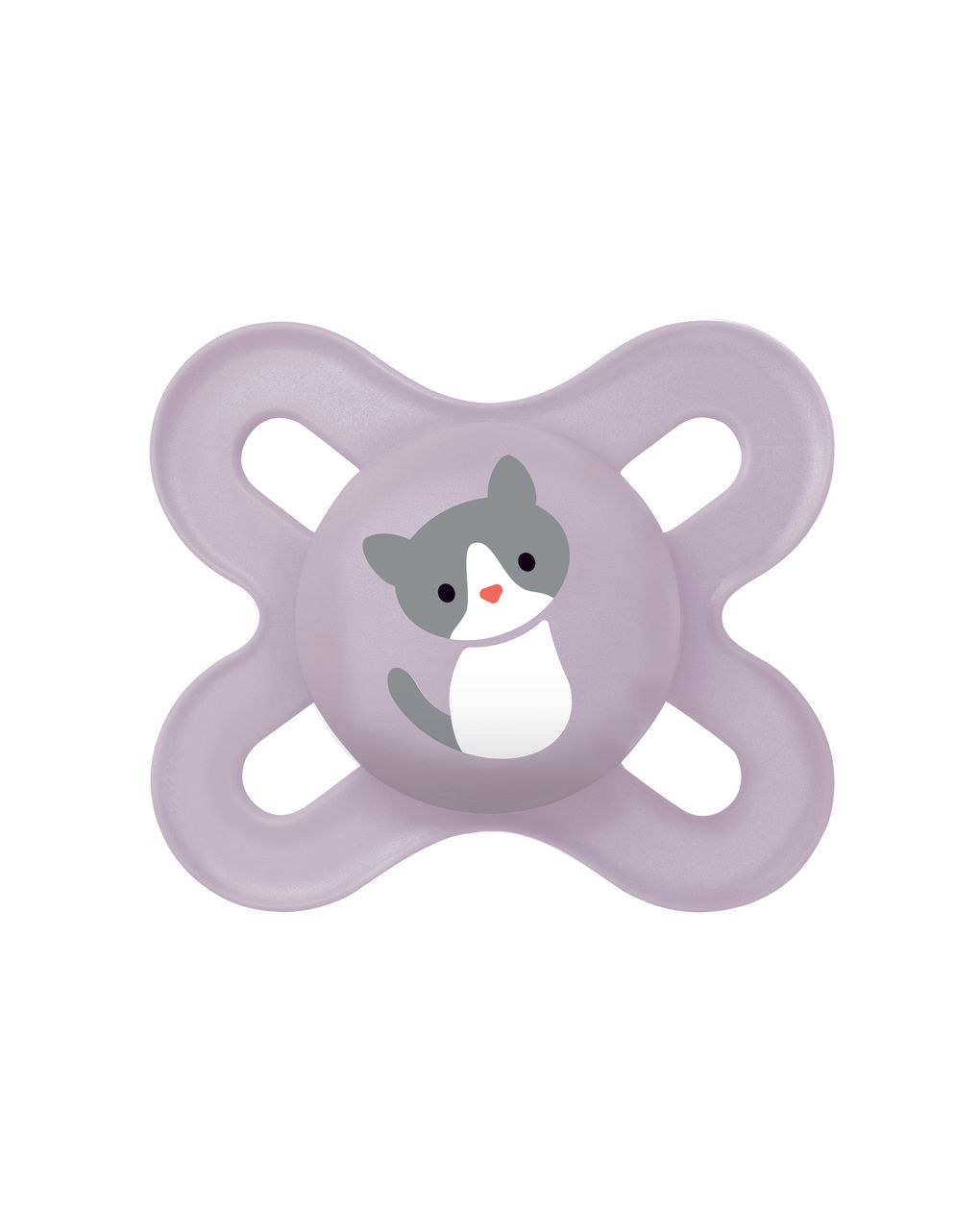 Mam original start succhietto 0-2 mesi (set da 2), ciuccio mam 0-2 mesi con tettarella ortodontica in silicone, rosa/lilla