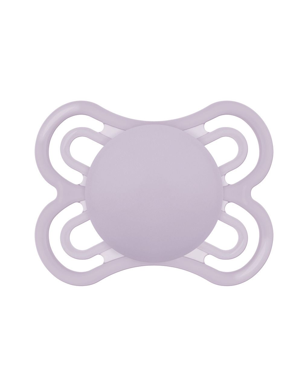 Mam perfect confezione doppia succhietto 2-6 mesi (set da 2), ciuccio mam 2-6 mesi in silicone per un sano sviluppo orale, rosa/lilla