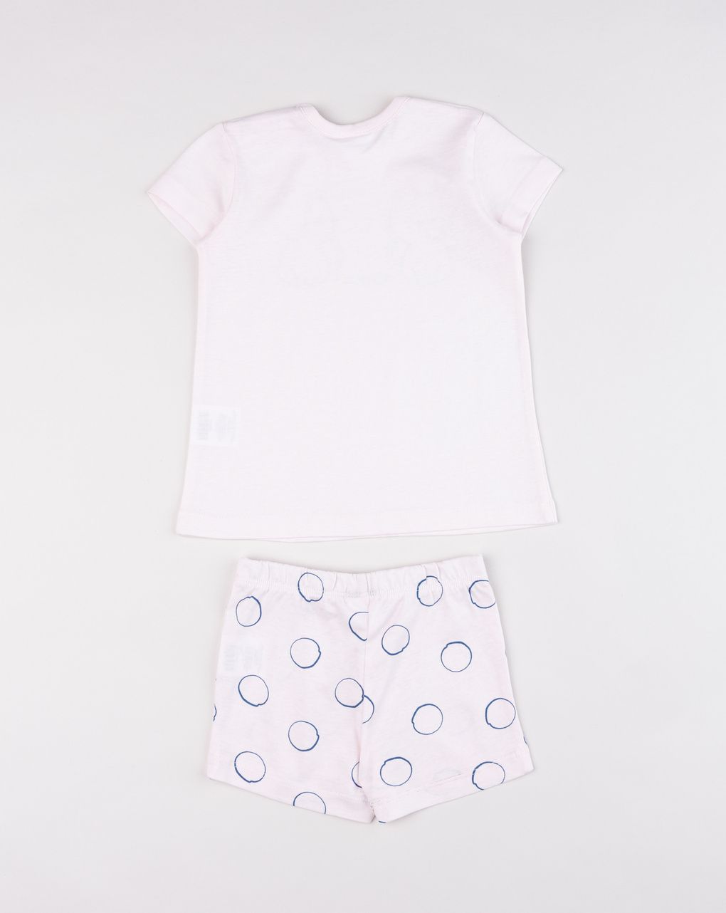 Pigiama bimba due pezzi estivo t-shirt e shorts "meow"