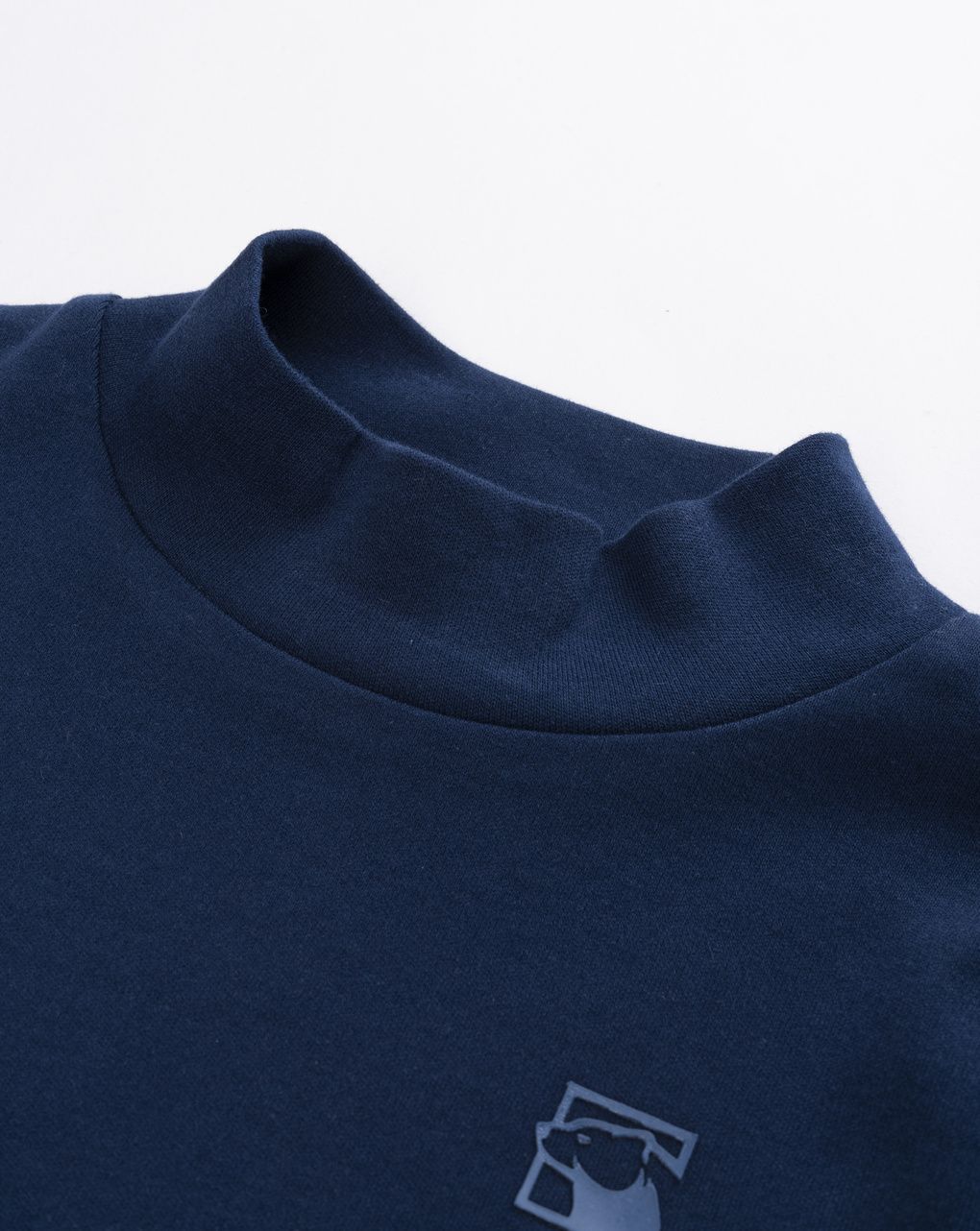 Lupetto da bambino con patch total blu