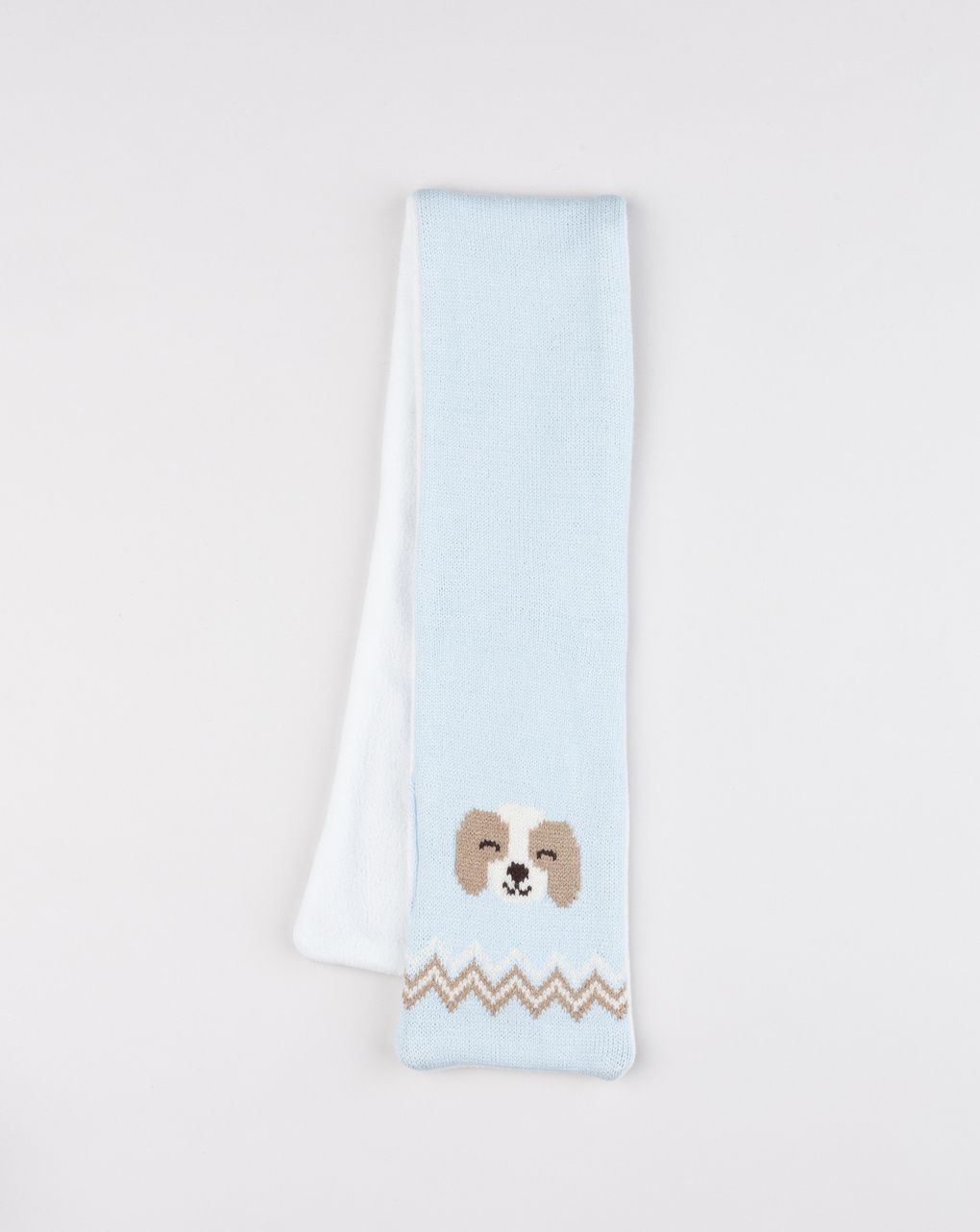 Sciarpa bimbo azzurra cagnolino