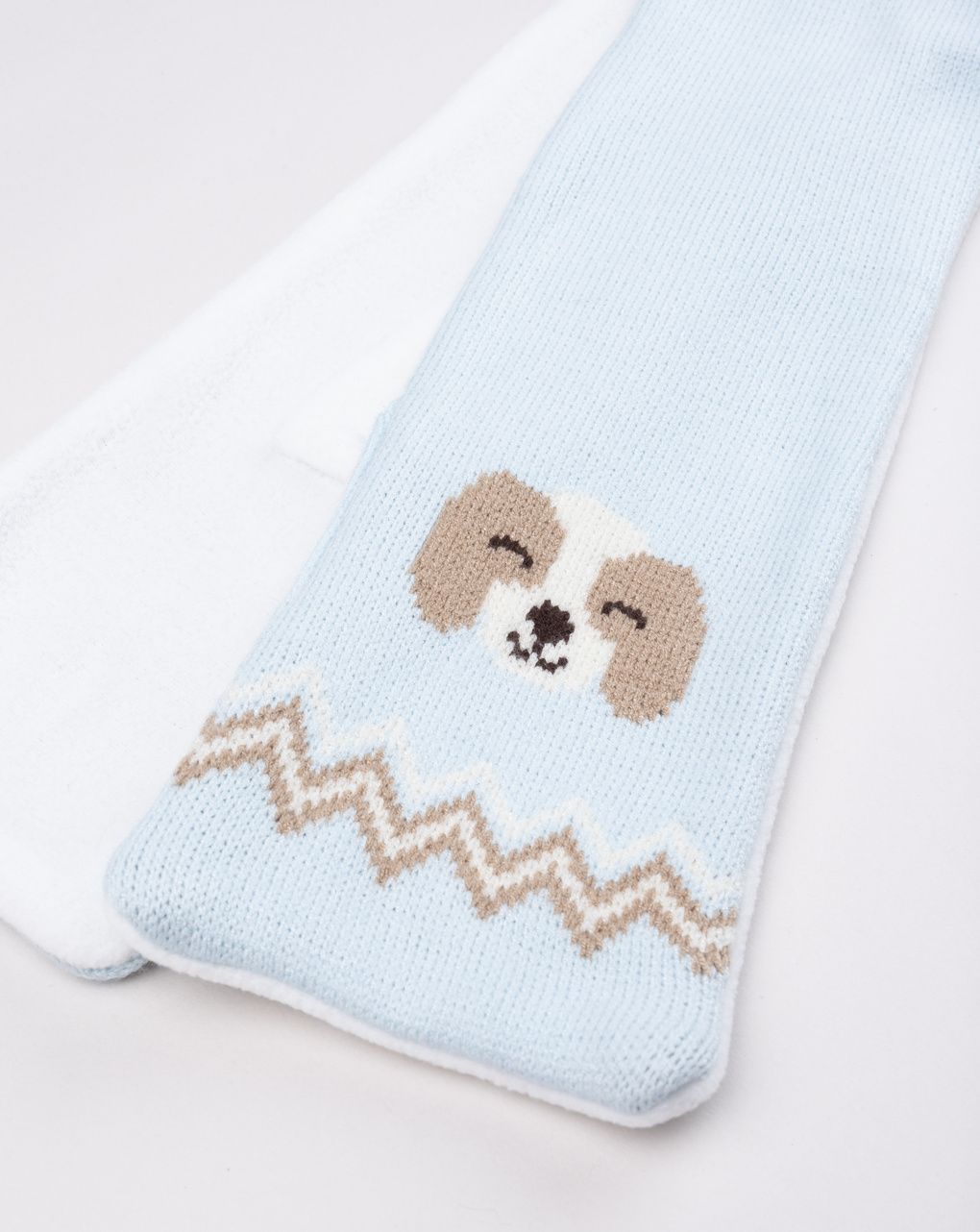 Sciarpa bimbo azzurra cagnolino