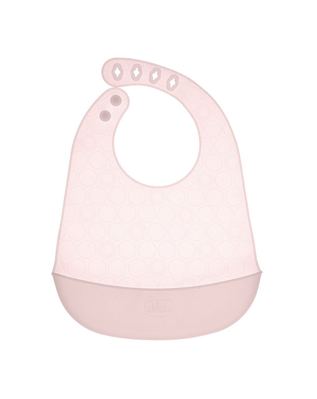 Bavaglia in silicone con tasca rosa - chicco