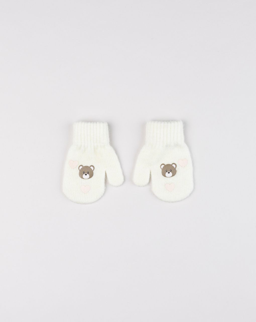 Muffole tricot bimba panna orsetti