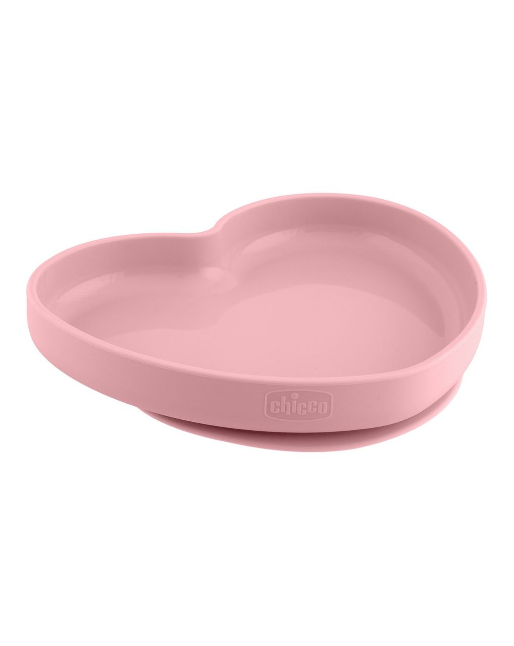 Piatto cuore silicone rosa 9m+ - chicco