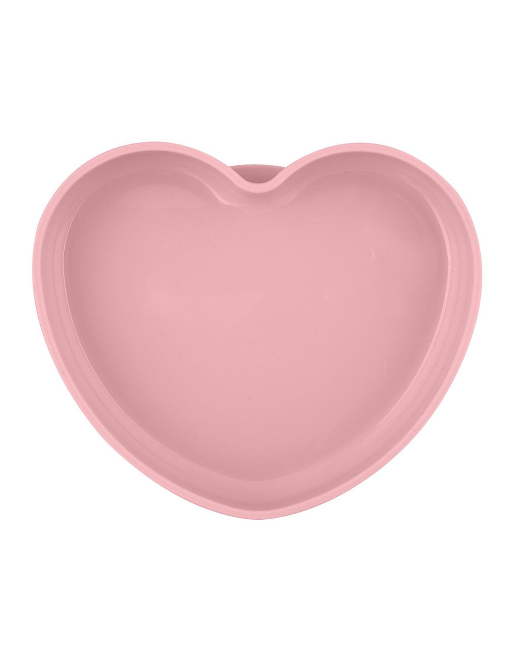 Piatto cuore silicone rosa 9m+ - chicco