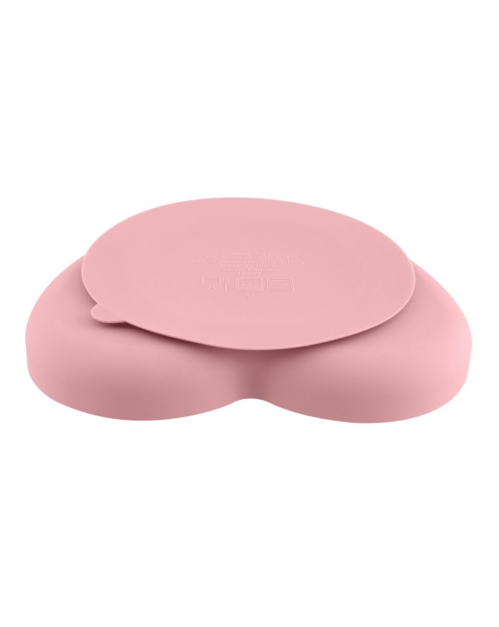 Piatto cuore silicone rosa 9m+ - chicco