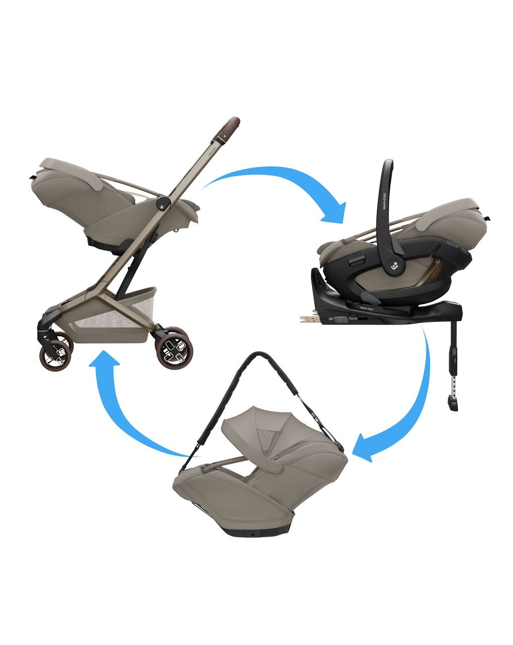 Tracolla per coral slide pro - black - maxi-cosi