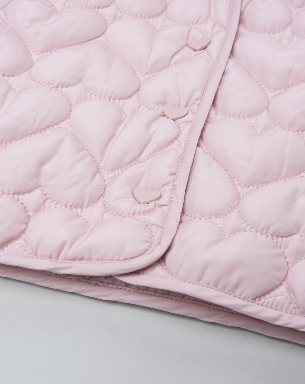 Gilet bimba trapuntato rosa