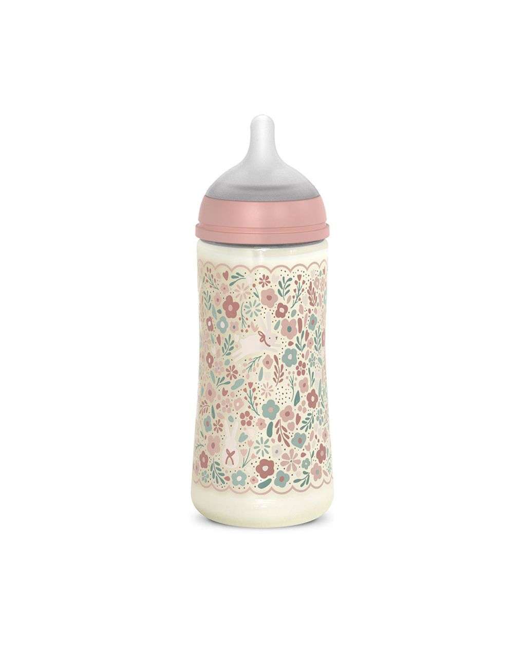 Wonderland biberon 360ml fl l liberty rosa - suavinex