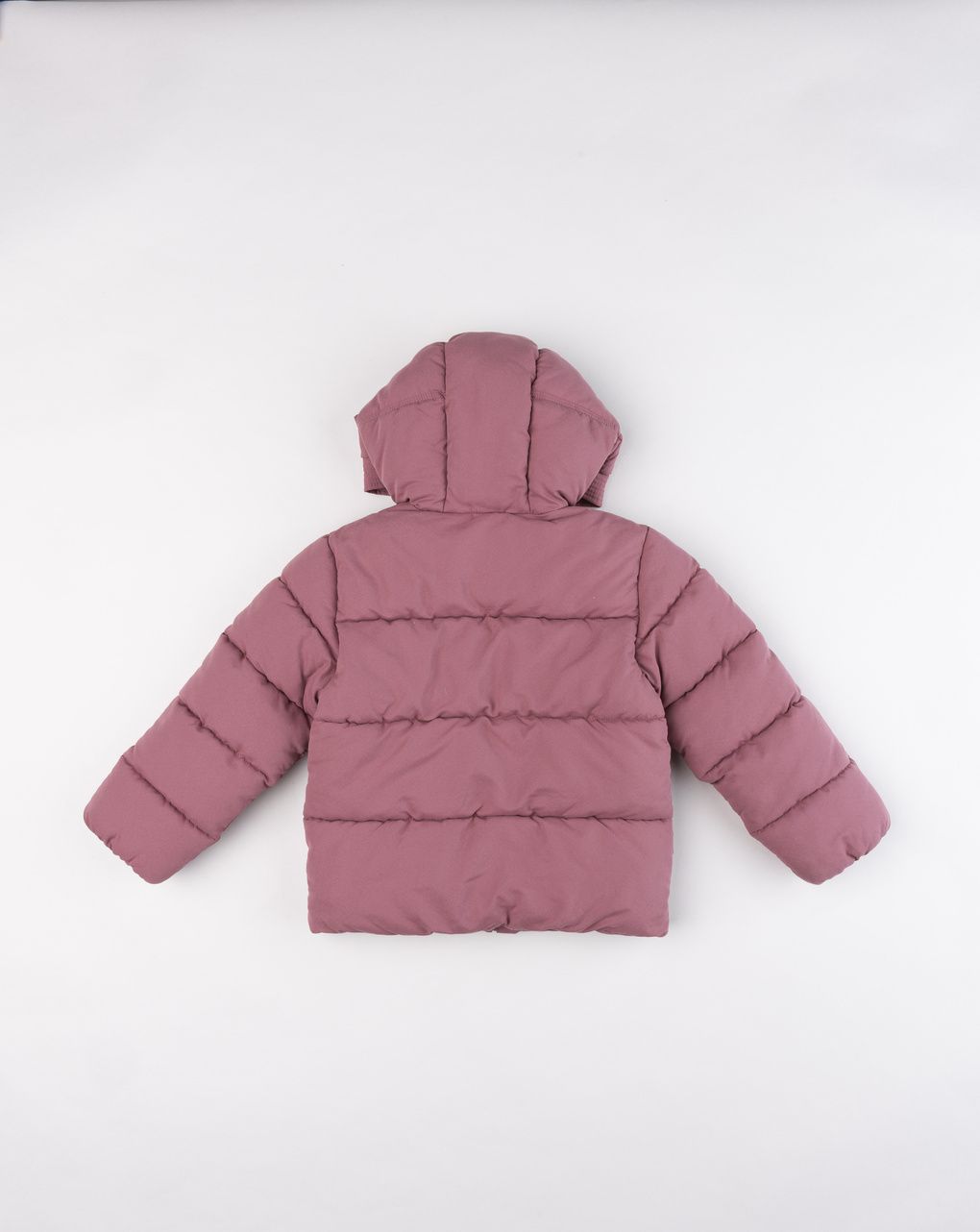 Giacca invernale bambina piumino bordeaux trapuntato a quadri