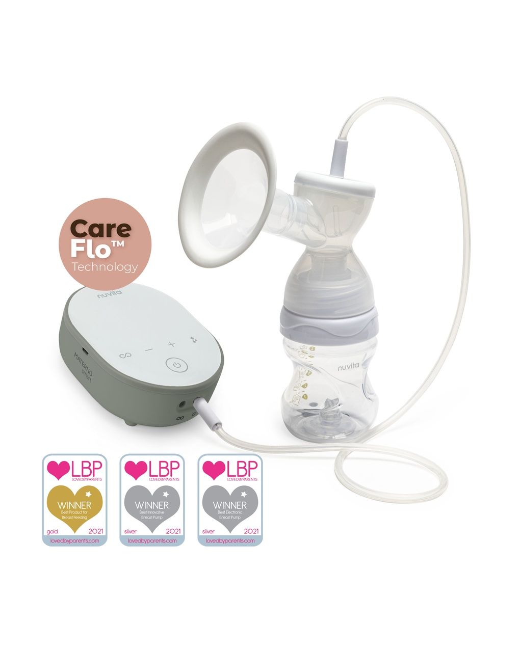 Tiralatte elettrico singolo a 3 fasi con coppe intercambiabili materno smart - 1287cx - nuvita