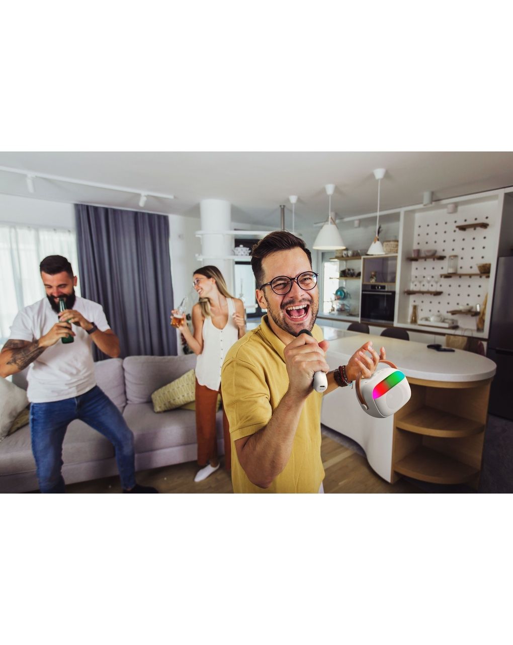 Mini karaoke bluetooth bianco - cellularline
