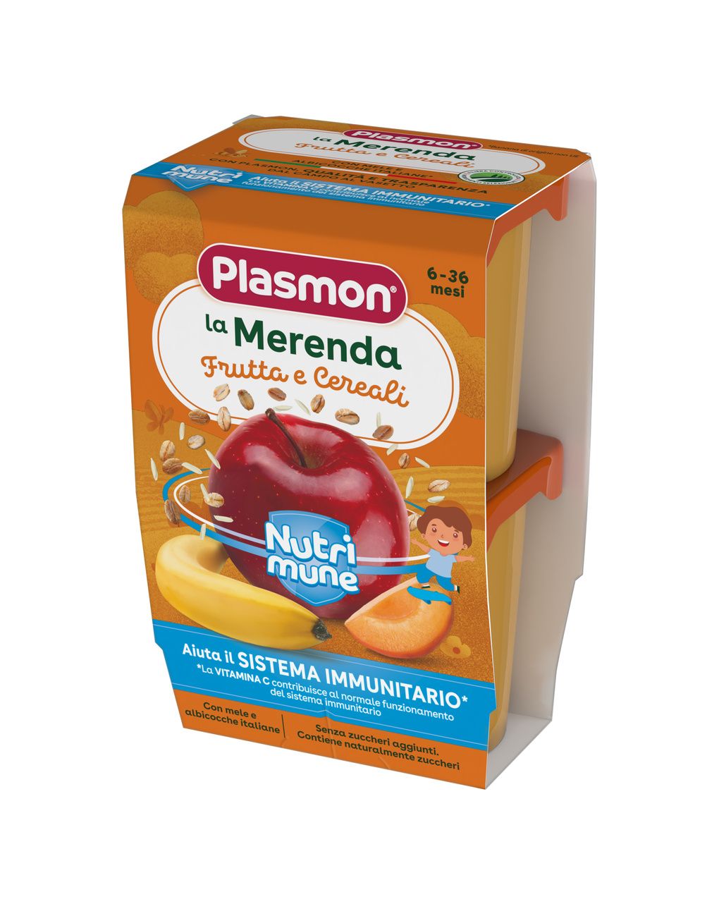Merenda frutta e cereali - plasmon