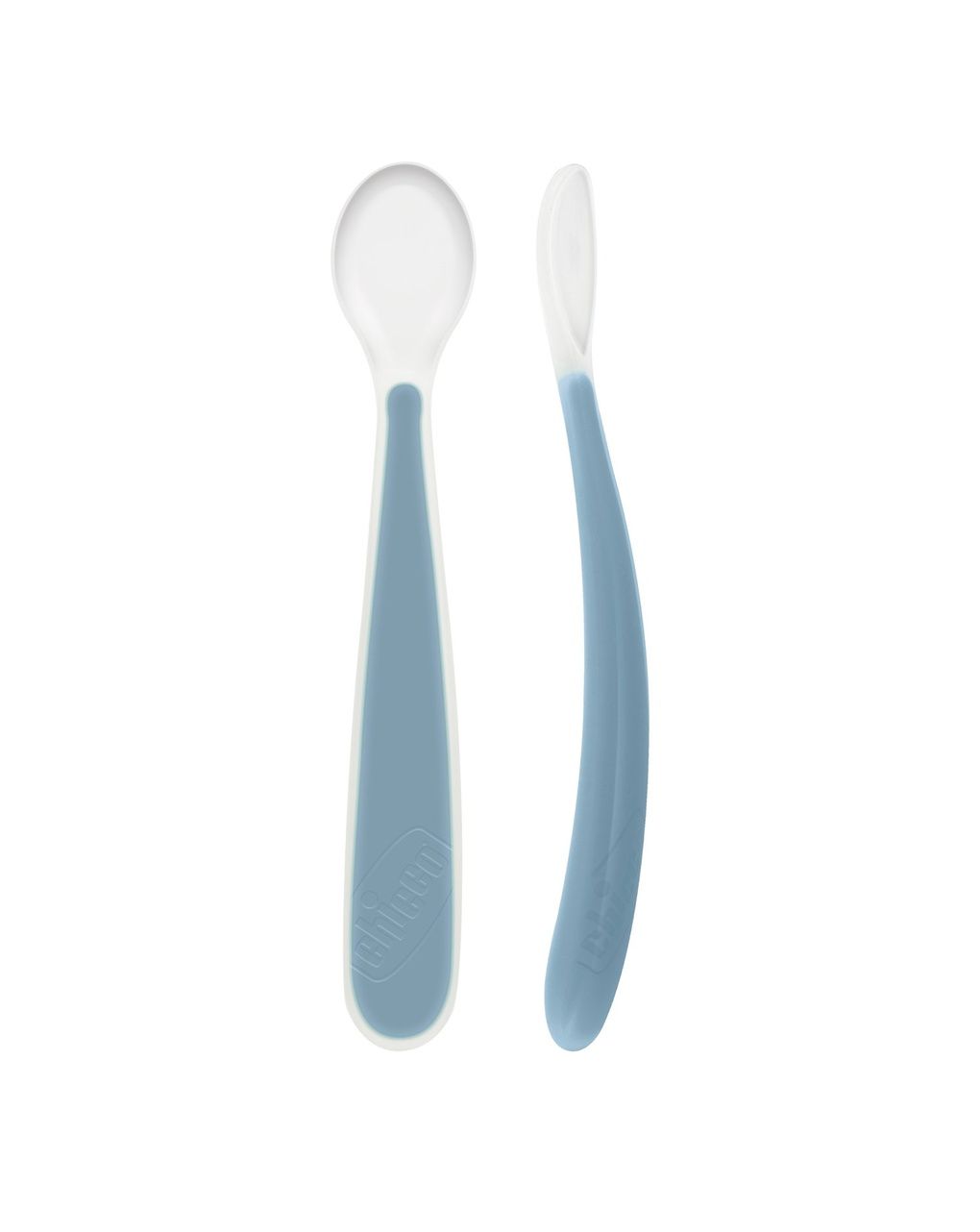 Cucchiaino soft doppio 6m+ azzurro  1 - chicco