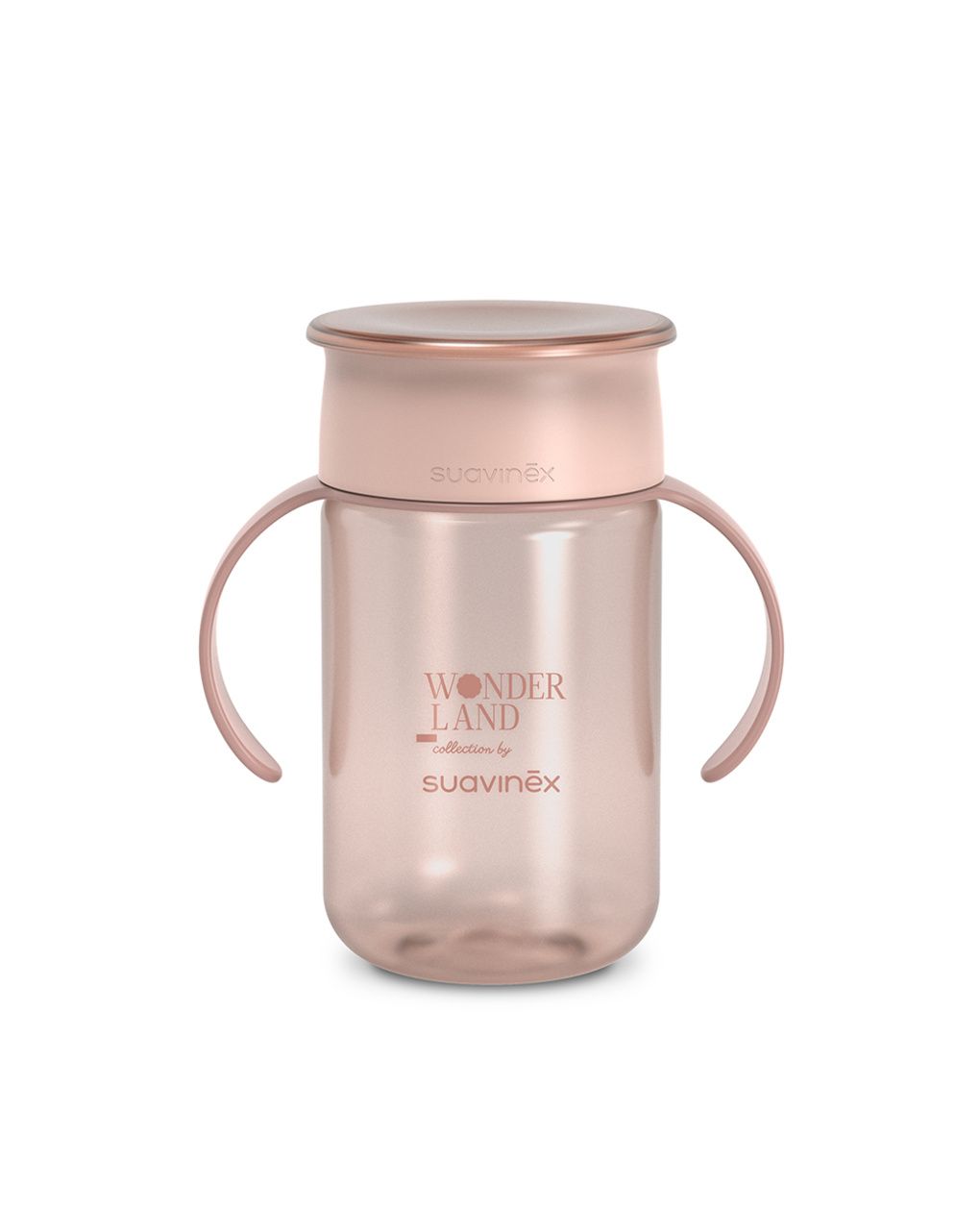 Wonderland tazza 360° 340ml +12m rosa - suavinex