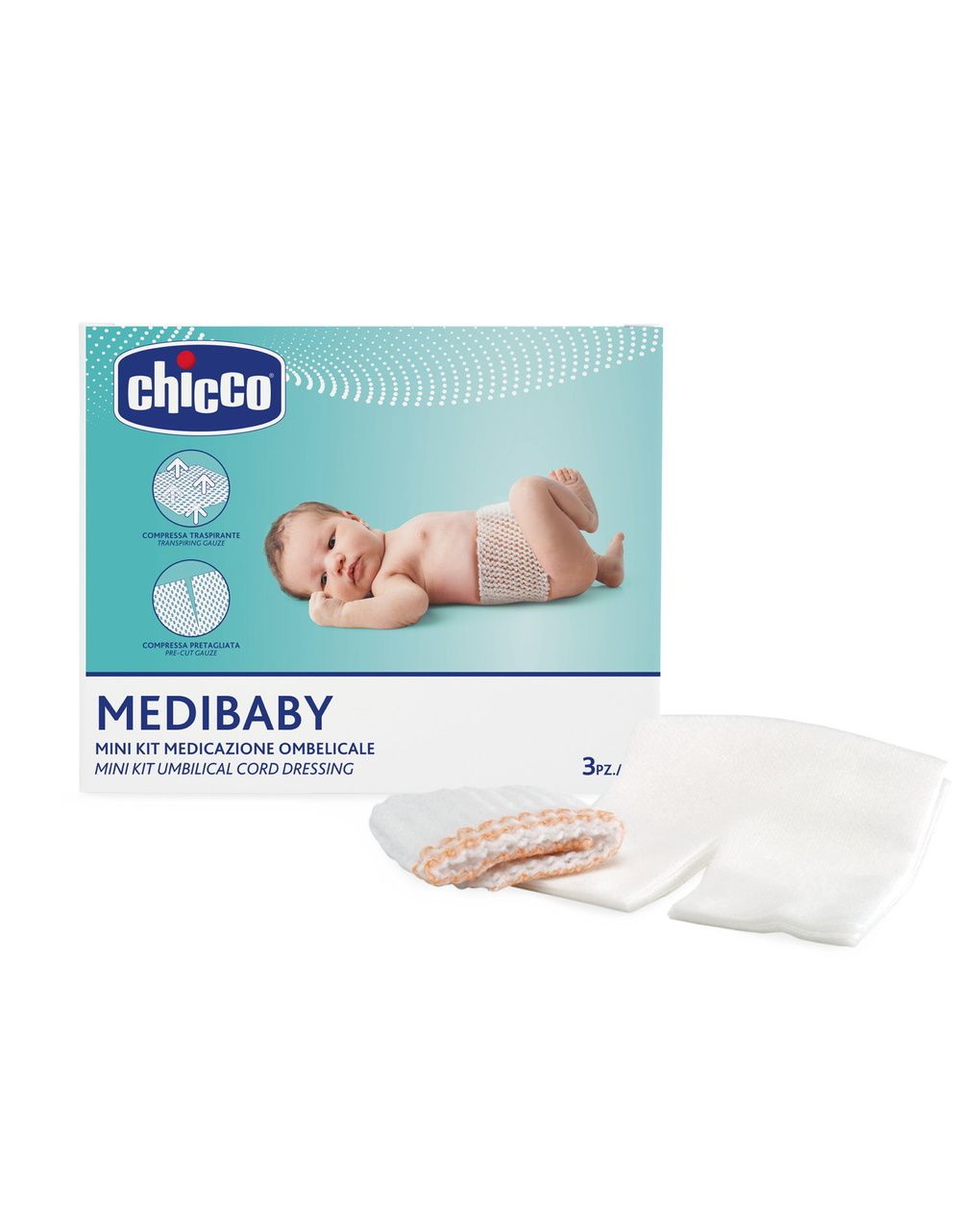 Mini kit medicazione ombelicale - chicco