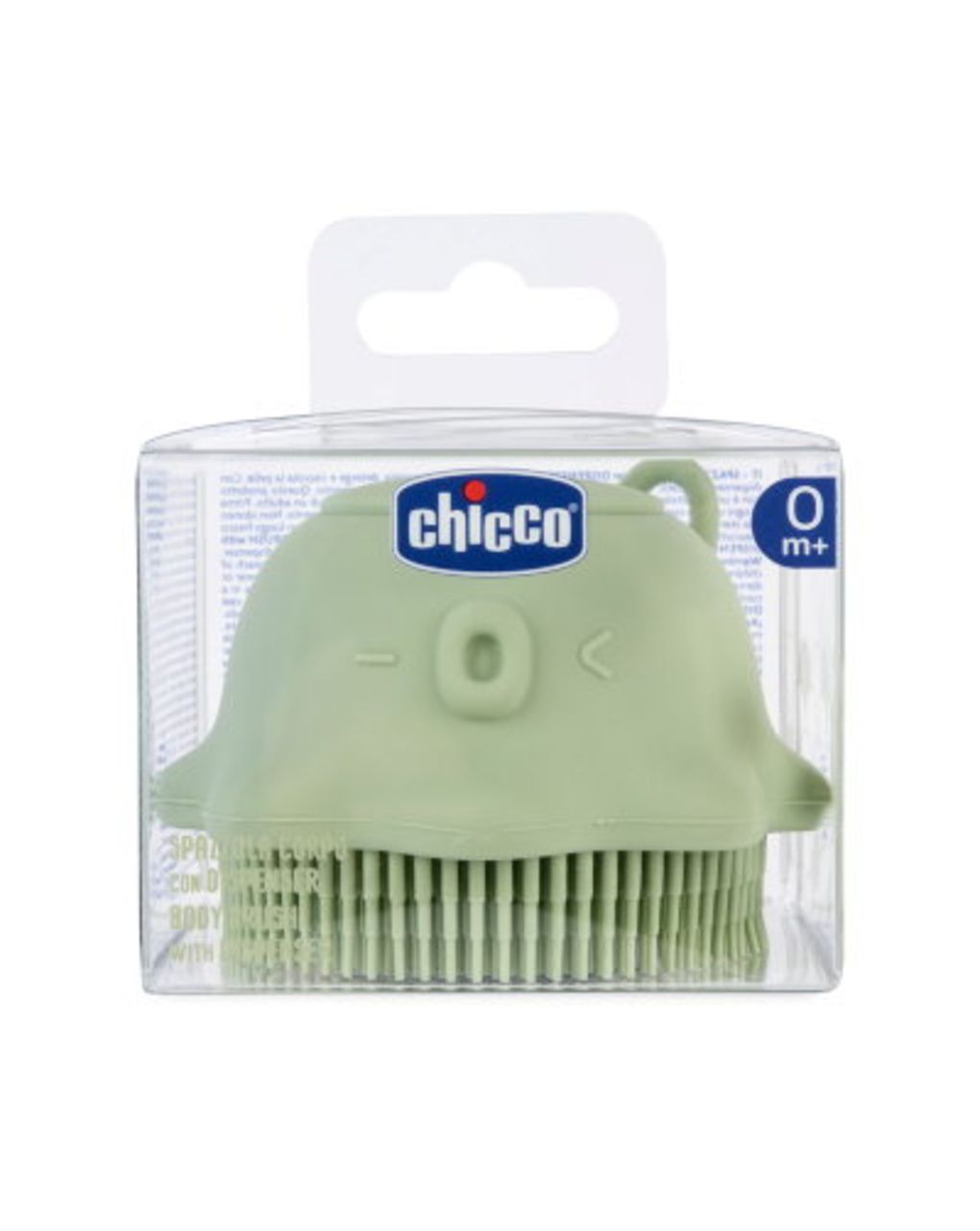 Spazzola corpo con dispenser verde - chicco