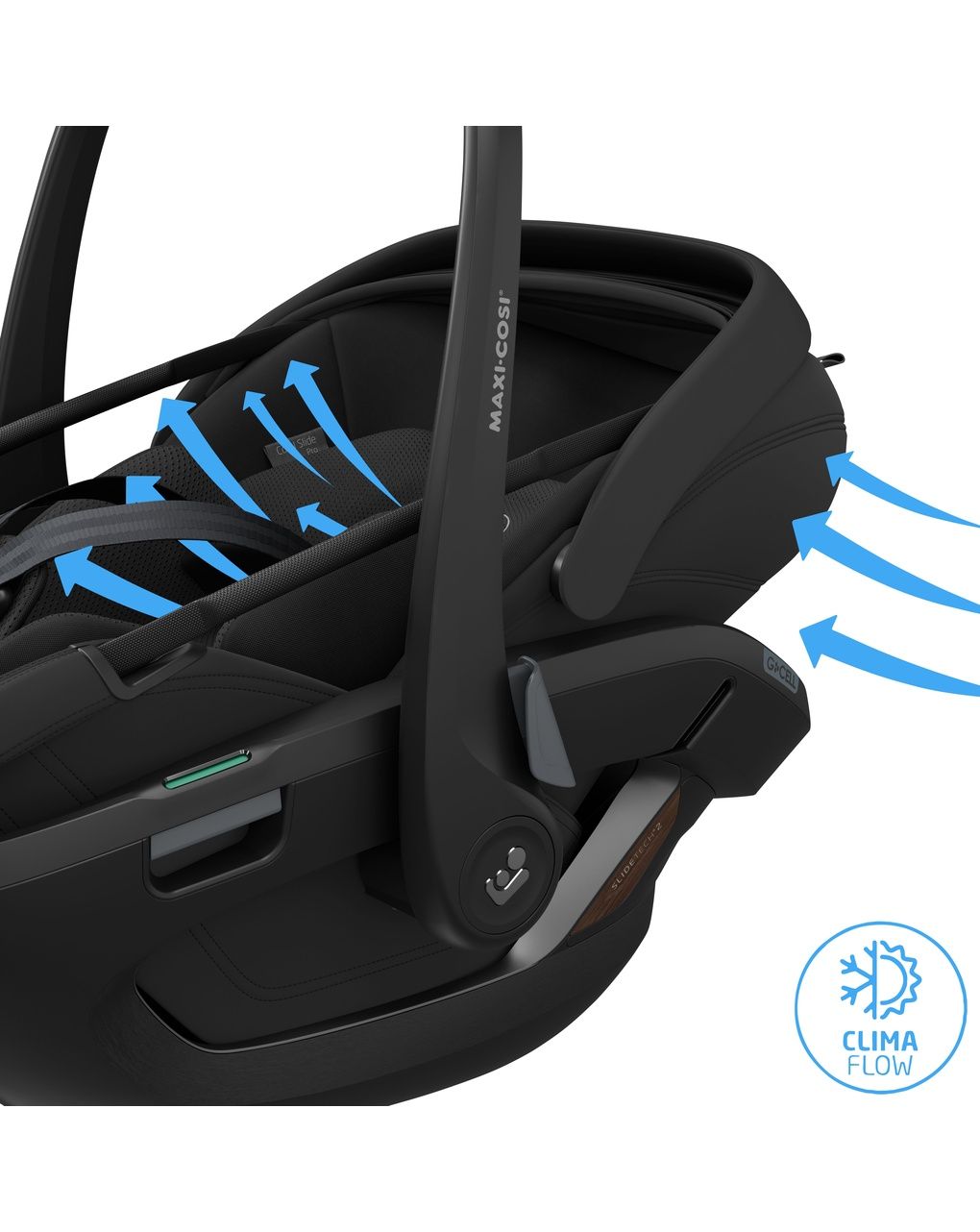 Seggiolino auto coral slide pro - onyx black - maxi-cosi