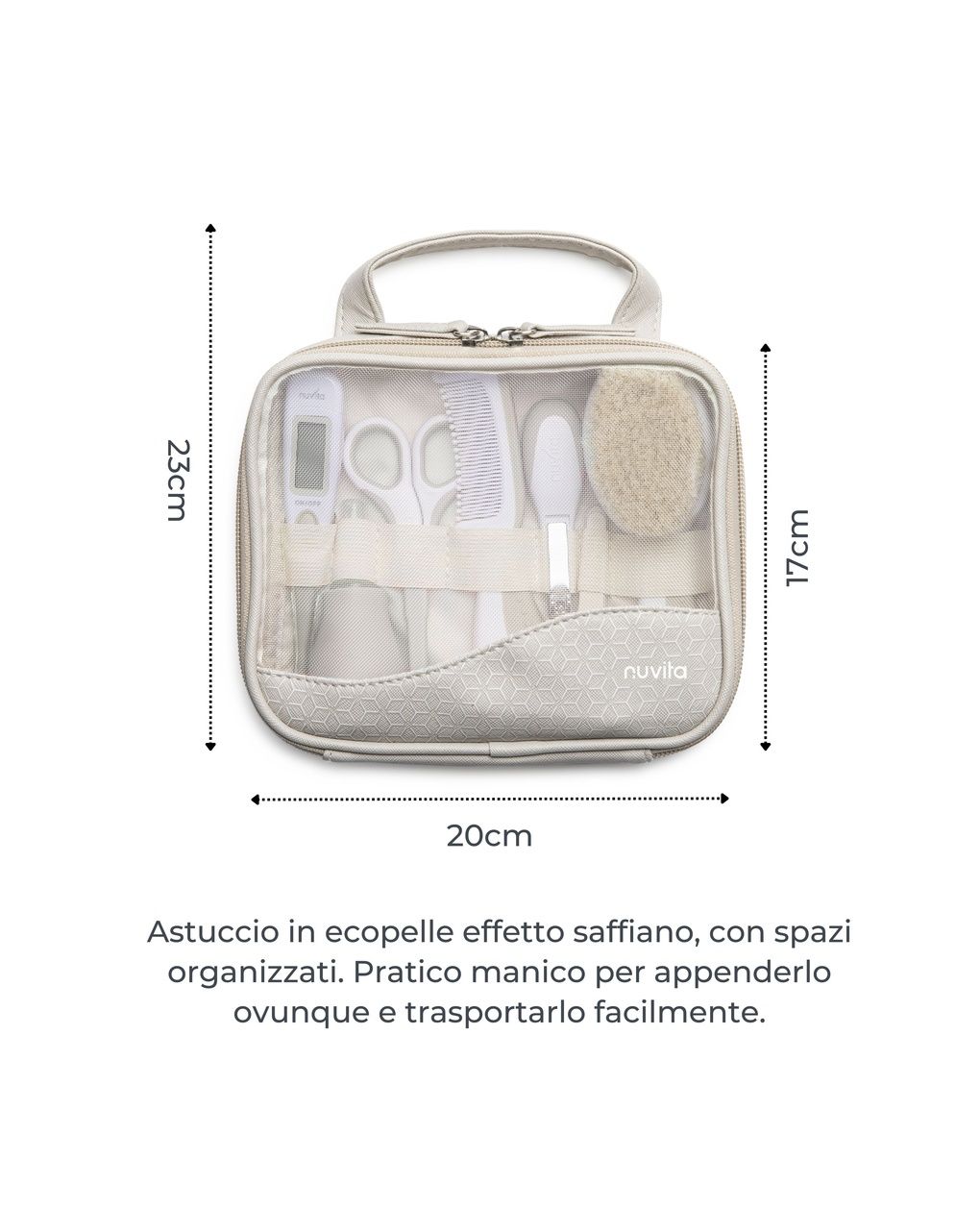 Beauty set per la cura del bambino con termometro digitale - 1147 - nuvita