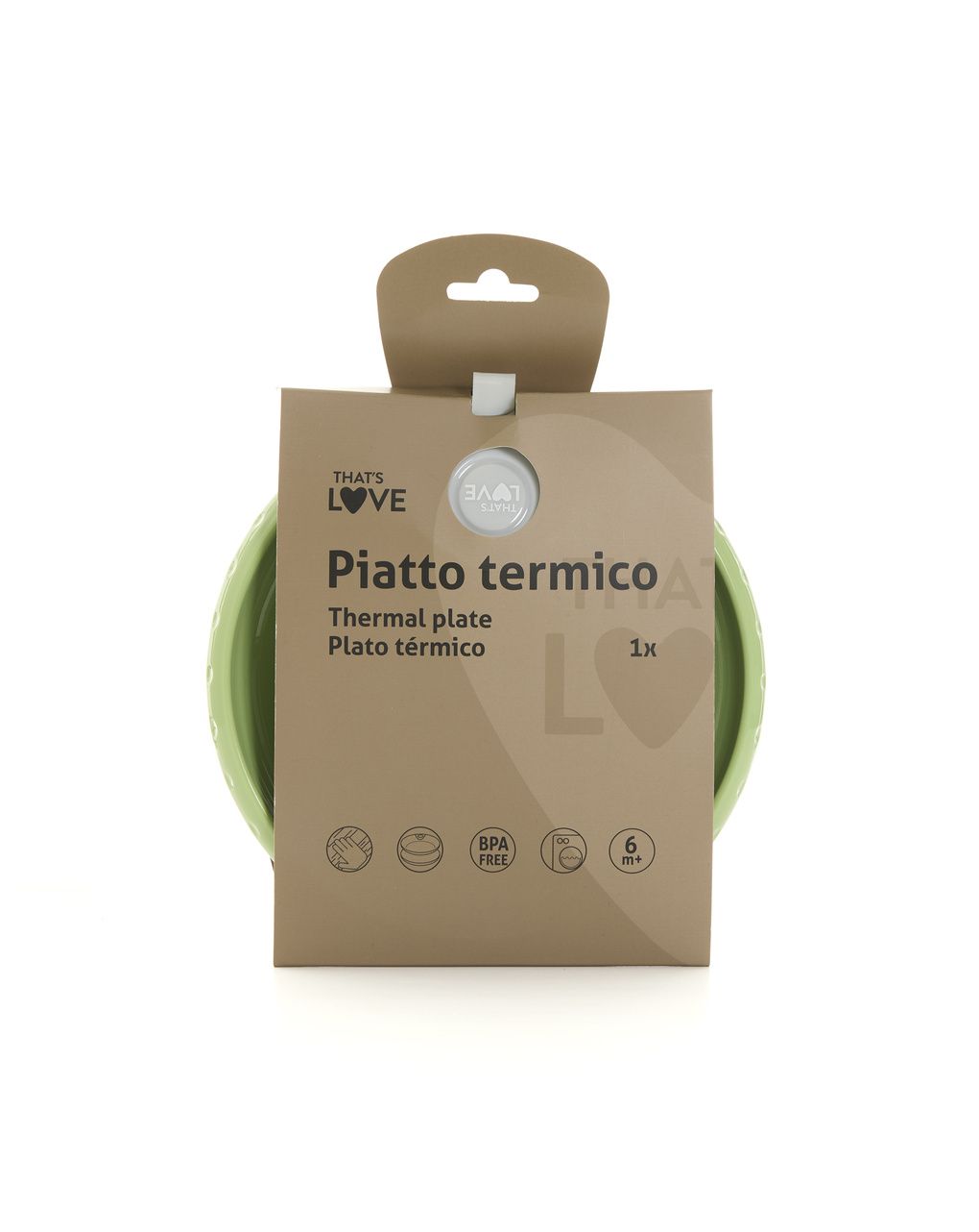 Piatto pappa calda termico - that's love