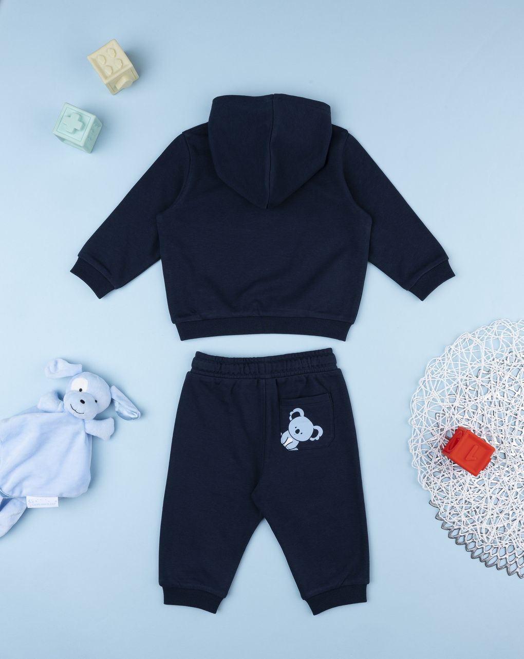 Tuta garzata bimbo blu stampa koala