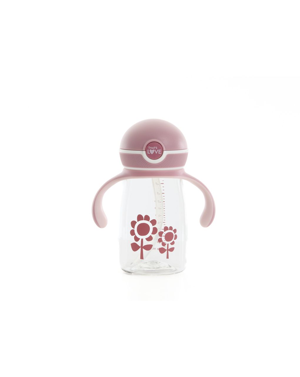 Tazza con cannuccia 12m+ flower 360 ml - that's love