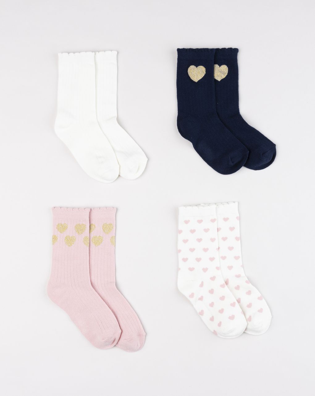 Pack 4 calze bimba multicolor