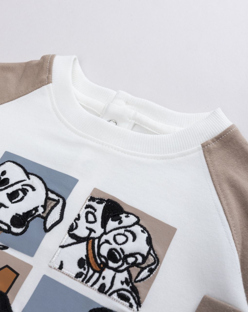 T-shirt bimbo raglan disney 101 dalmata "we are always smiling"
