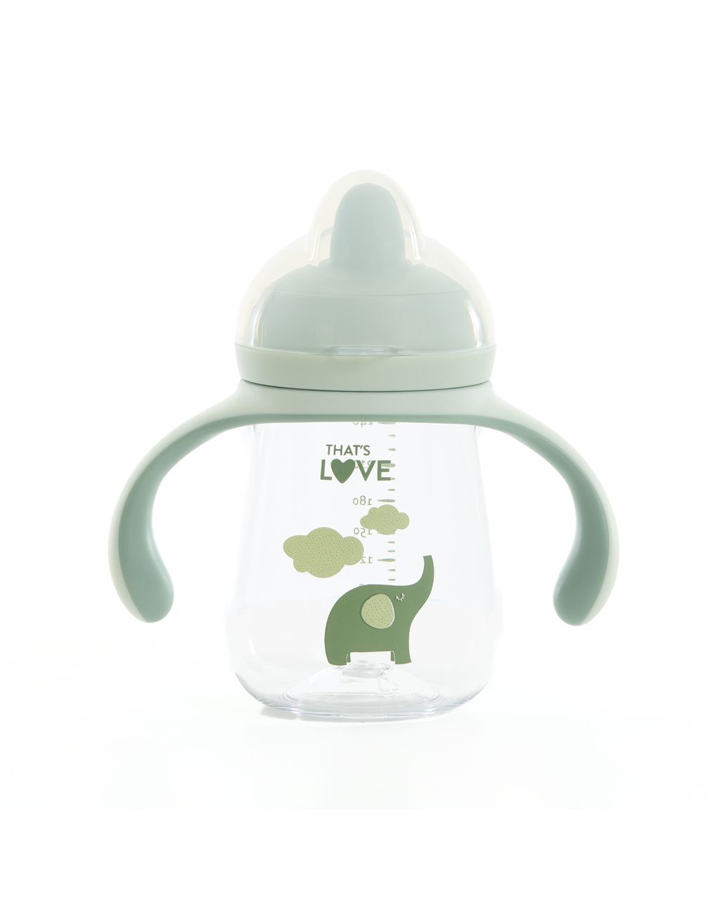 Tazza 9m+ elephant 260 ml beccuccio morbido- that's love