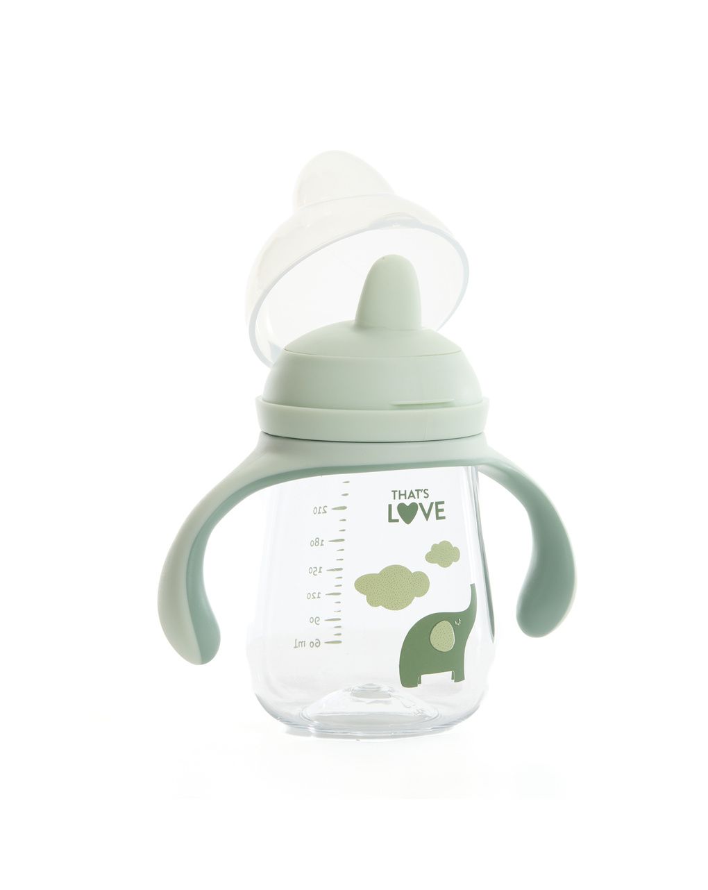 Tazza 9m+ elephant 260 ml beccuccio morbido- that's love