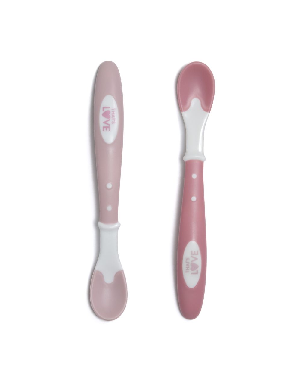 Set 2 cucchiai 10m+ morbido pink- that's love