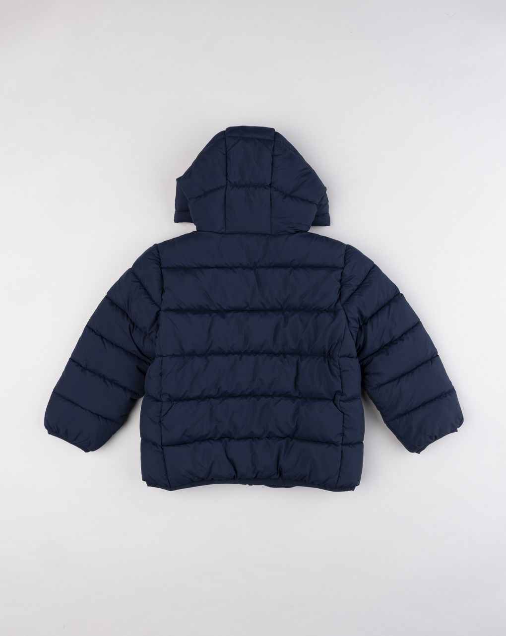 Piumino bambino blu navy con cappuccio trapuntato