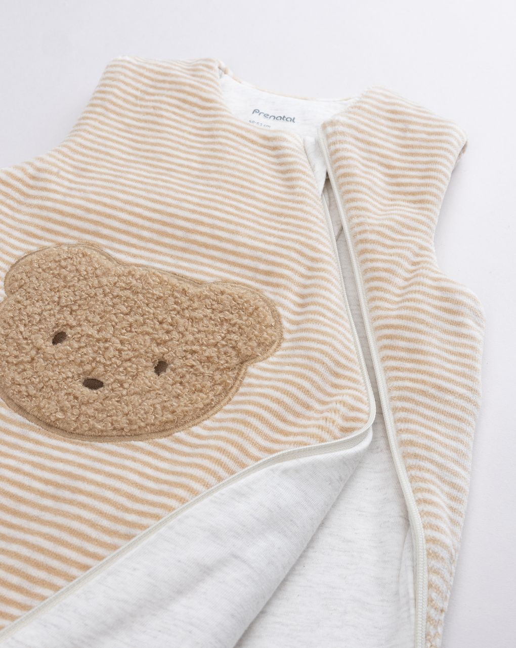 Sacco nanna in ciniglia a righe con patch orsetto - tog 2,5