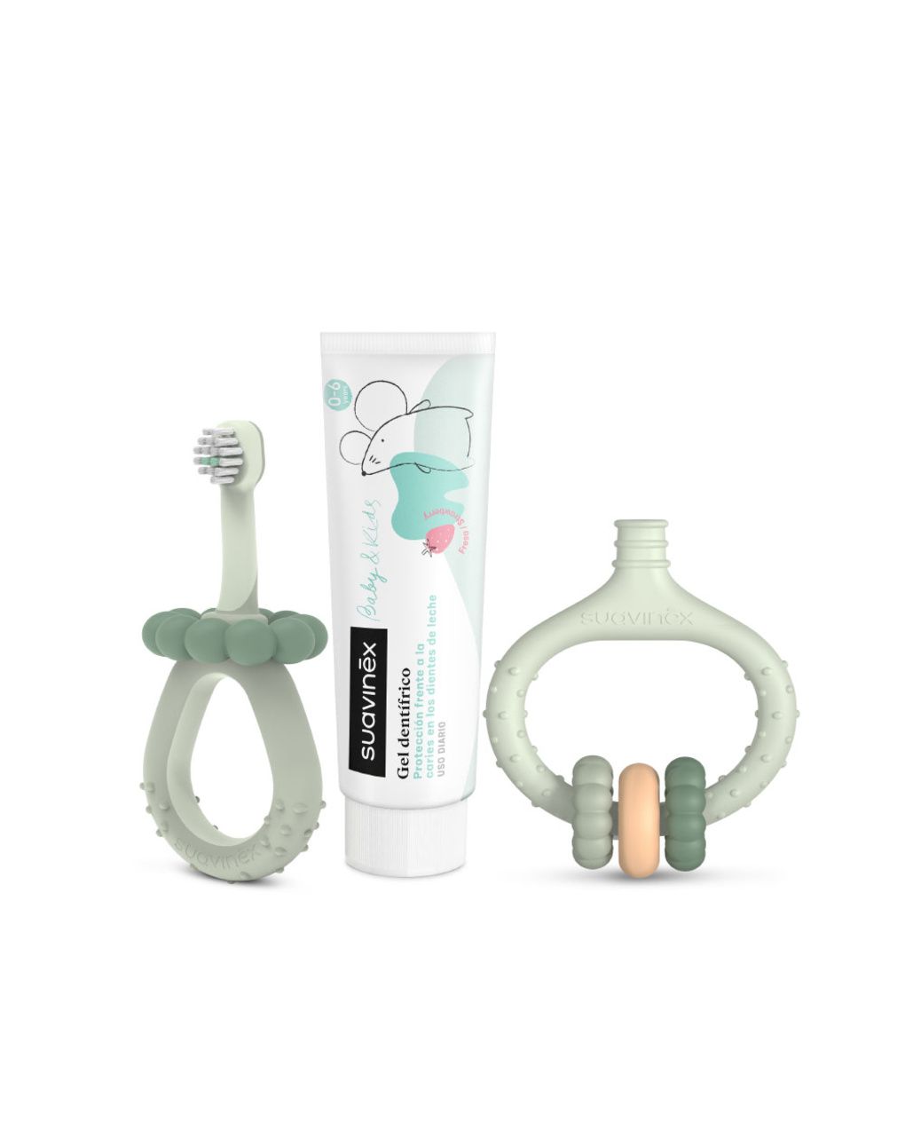 Oral care il mio primo set di igiene orale  +0m verde - suavinex