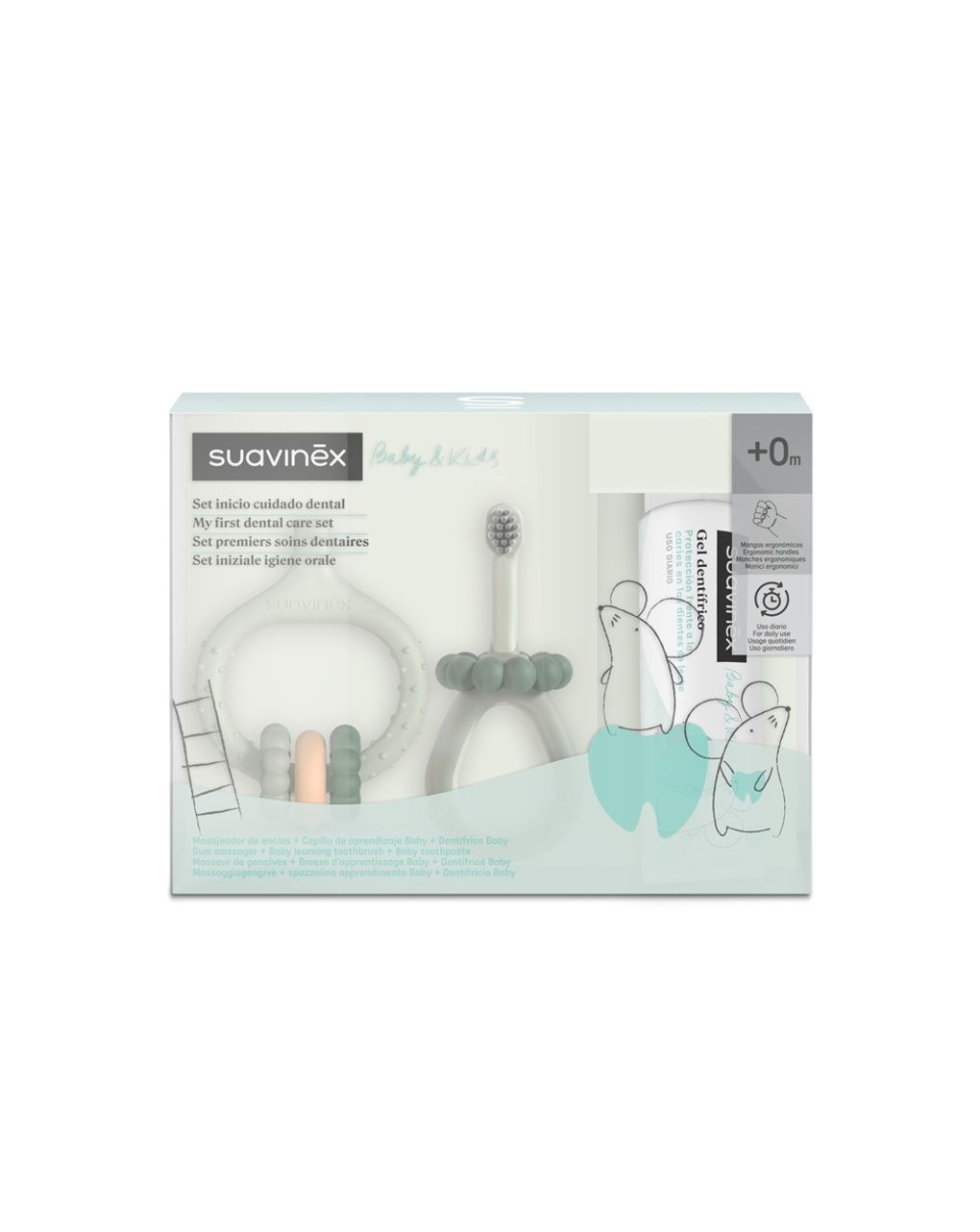 Oral care il mio primo set di igiene orale  +0m verde - suavinex