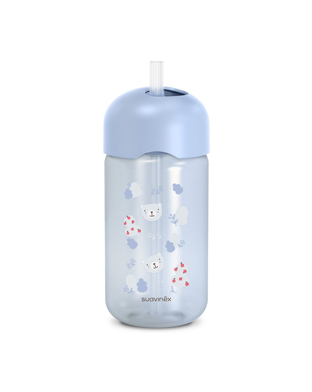 Wild&free tazza cannuccia 340ml +18m azzurra - suavinex