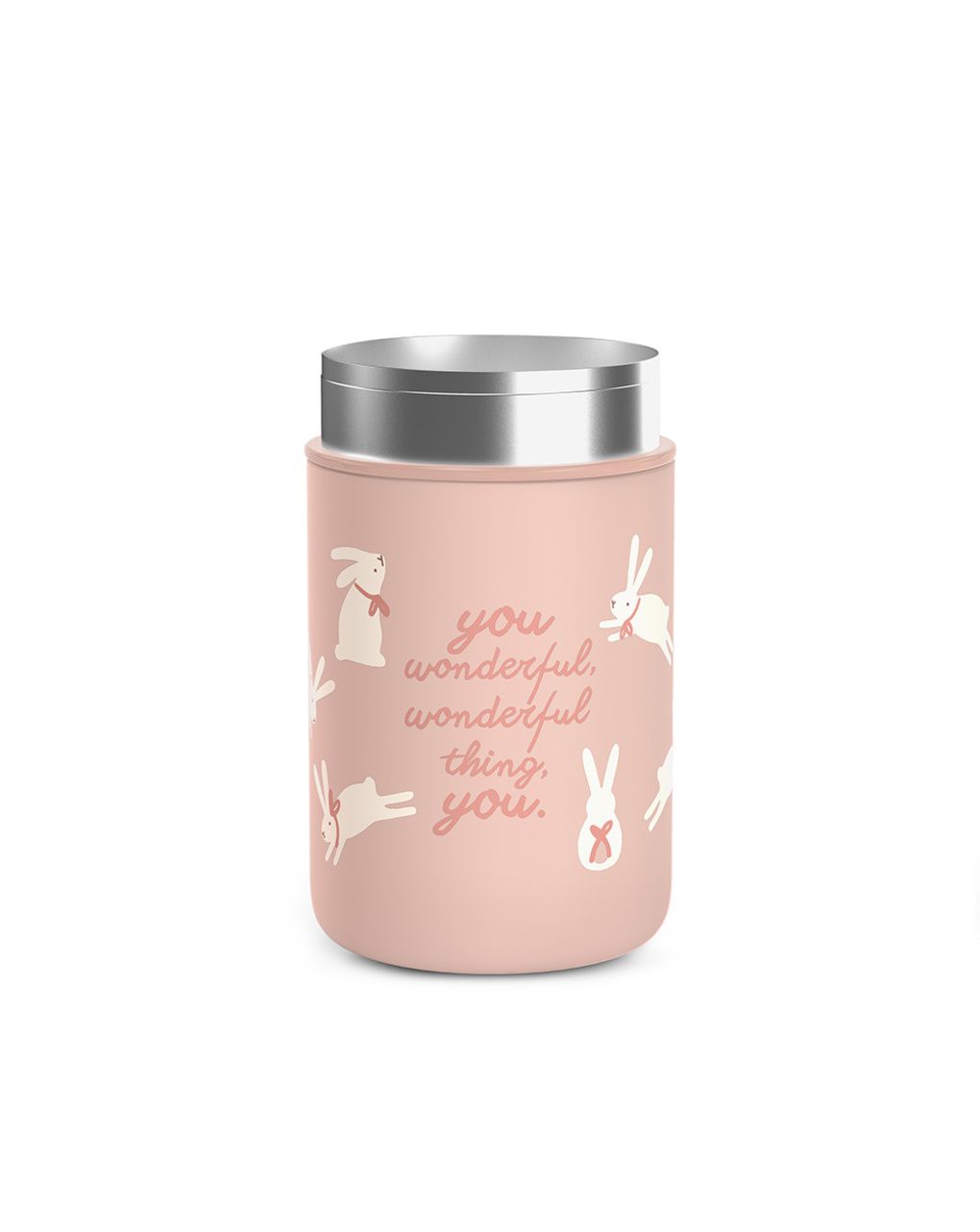 Wonderland portapappa termico 400ml rosa - suavinex