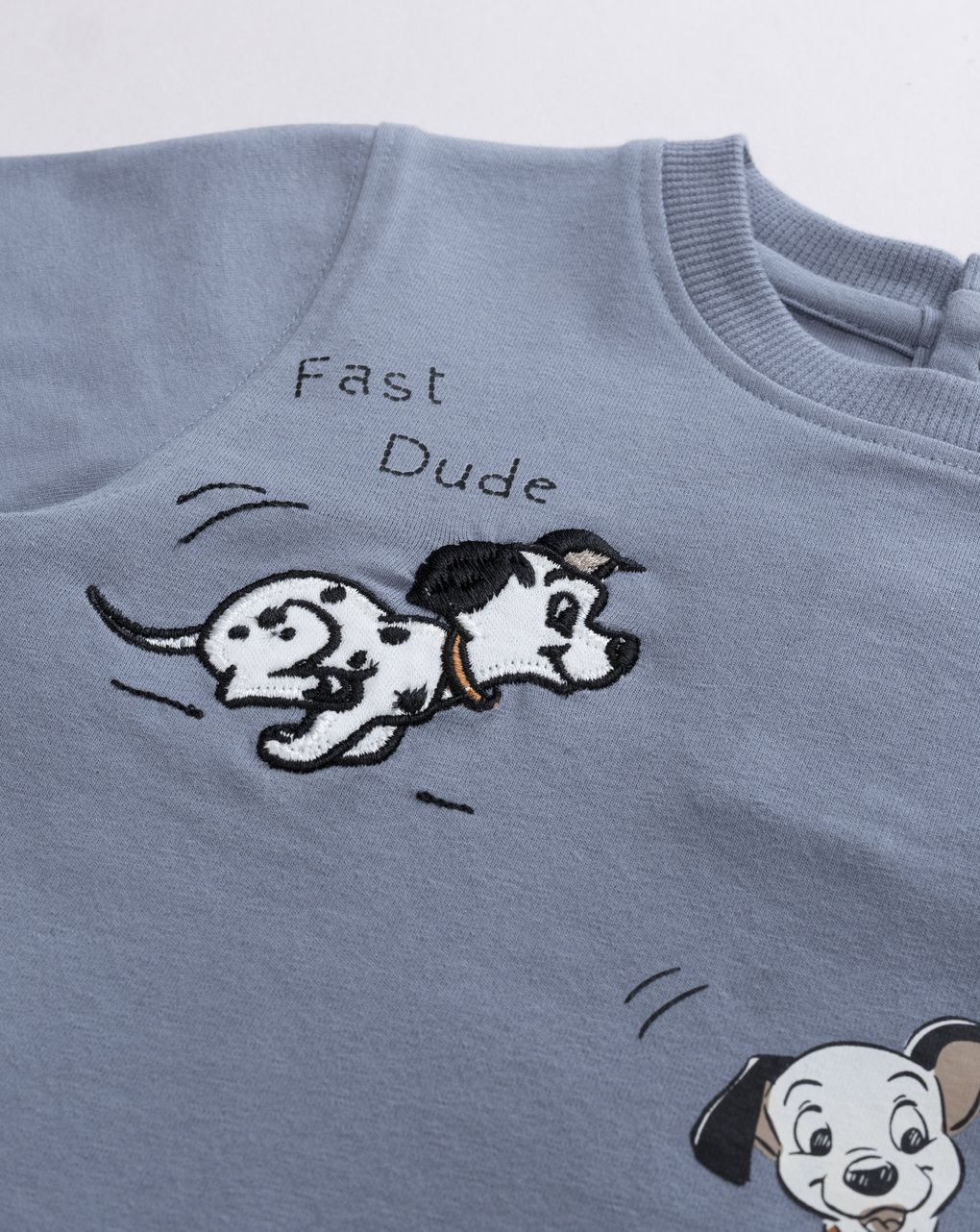 T-shirt bimbo manica lunga blu 101 dalmata "dudes"